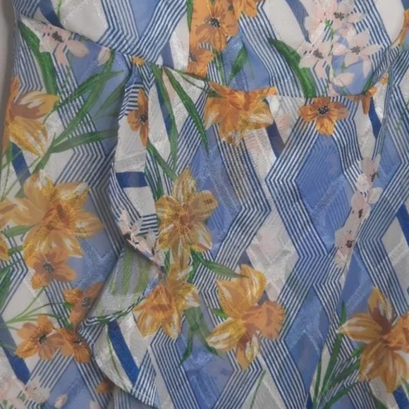 Kensie High Low Ruffle Dress 2 - Picture 2 of 3